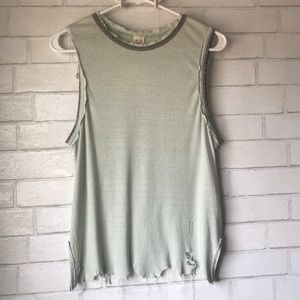 Free People distressed tank size XS. NWT